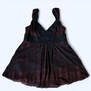 Babydoll lace top